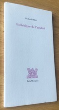 R. MILLET : "ESTHÉTIQUE DE