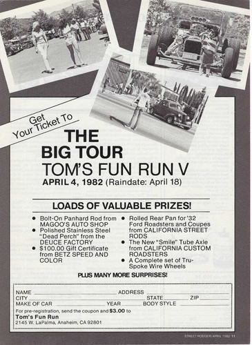 Toms fun run big tour - fun,