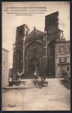 Old postcard La Chaise-Dieu, the Abbey Church, historical monument remarkable for its 