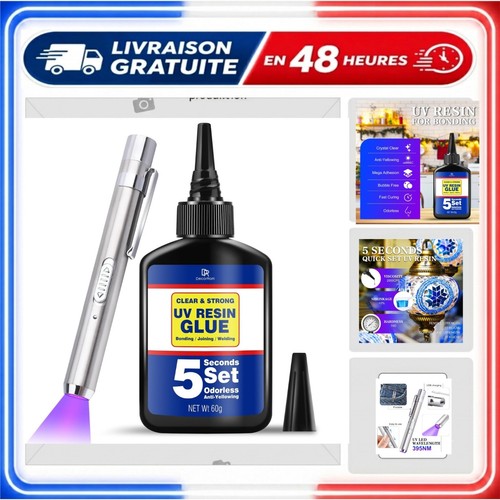 Kit résine avec lampe - uv,