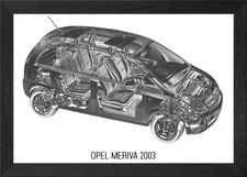 Opel Meriva 2003 Framed Wall