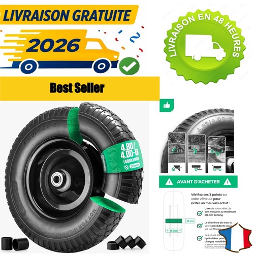 Roue brouette increvable - brouette,