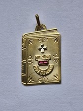 Médaille D'amour Augis En Or 18 Cts, Rubis, 1,68 Grs