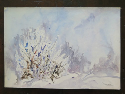 Tableau abstrait paysage - tableau,