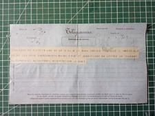 AZ056 télégramme circa 1876