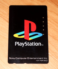 Vintage Playstation PS1 Very Rare Japanese Telephone Card.