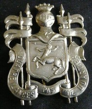 Insigne militaire belge – 4ᵉ régiment de lanciers – cavalerie – REF 3614