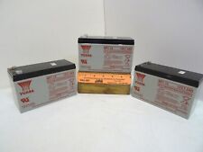 Three (3) Yuasa NP7-12 Batteries 12-volt 7.0Amp