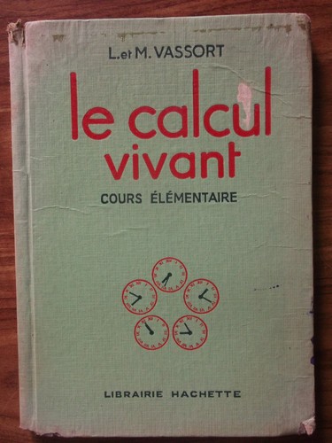 Ancien livred école calcul - ancien, livred'école