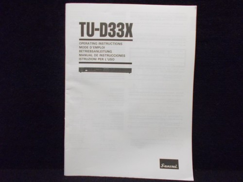 Sansui x tuner - tu-d, x,