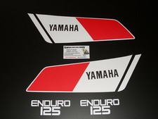 125 DTMX 1978  NOIR EMBLEMES/STICKERS  COMPATIBLE RESERVOIR ET CACHES LATERAUX