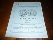 COURS POUR L'APPRENTISSAGE COMMERCE DE QUINCAILLERIE ARTICLES DE MENAGE 1960