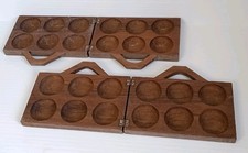 Lot 2 jeu Awalé en bois sans