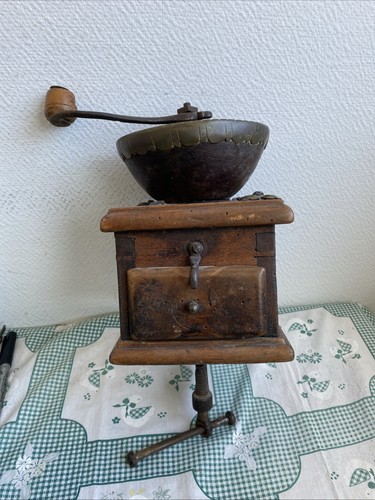 Ancien moulin café bois - ancien, a