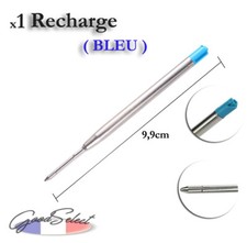 1 Recharge BLEUE 9,9cm Stylo
