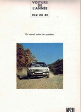 Catalogue brochure NSU RO 80