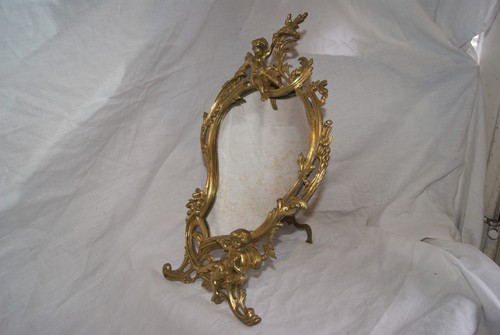 Miroir sur pied bronze - miroir, 19