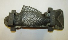 RARE ANTIQUE CHOCOLATE MOLD fish LETANG & ANTIQUE THREAD CHOCOLATE MOLD fish*