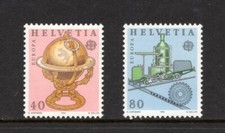 R4592 Suisse 1983 Globe Céleste Chemin De Fer À Crémaillère 2v MNH
