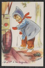 Carte Postale  Germaine   BOURET   Dim 9 X 14 Cm   Avec  Découpi    superbe