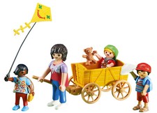 Playmobil Set 6439 Crèche Professeur Mère et Enfants avec Wagon Scellé Addon