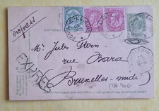 Belgique - Entier Postal Fontaine-L'évèque  Oblitération 25 avril 15-16 - Expres
