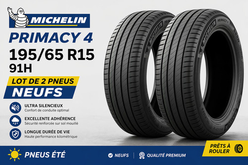 Lot pneus michelin primacy - 2,