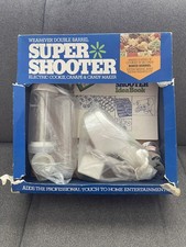 Vintage Wear-Ever Super Shooter Double Barrel Electric Cookie Canape Maker Boxed