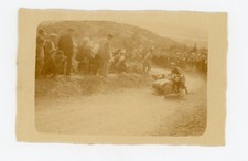 PHOTO SNAPSHOT vers 1930, rallye SIDE CAR moto moto ancienne motorbike course