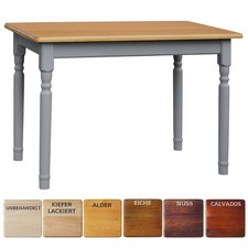 Table à manger en bois gris