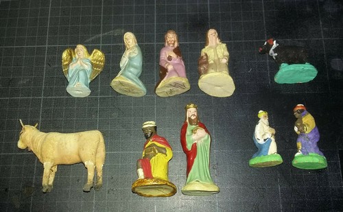 Vintage lot santons - de,