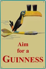 PLAQUE METAL GUINNESS ( BORDS