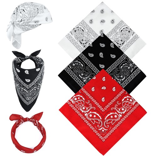 Noir bandanas paisley - bandanas,