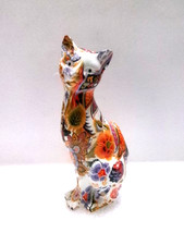 Chat décoratif en résine