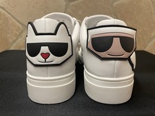 Karl Lagerfeld Paris Chella Sneakers White Women's Size 7.5 M NEW