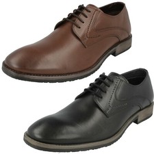 Hommes Hush Puppies Noir Marron Smart Habillé à Lacets Chaussures Derby Carlos