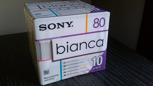 Minidisc sony bianca série - minidisc,