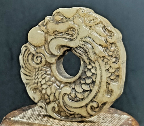 Jade hetian dragon artisanat - jade,