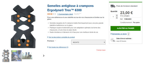 Semelles souples crampons - semelles,