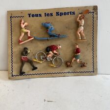 figurines Plastique Sport Tennis Boxe Ski Basket Vélo Football Tennis Starlux