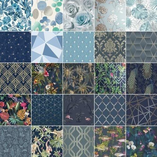 Papier peint bleu - papier, marine