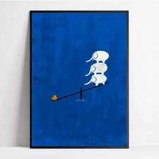 Vintage Bauhaus Retro Statue, Bright Colors, Unique Design, Used RR6