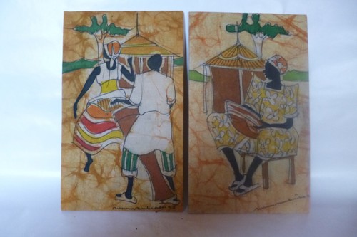 Tableaux africains sur - tableaux, toile