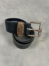 Ceinture cuir noir vintage