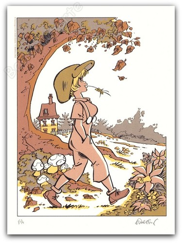 Affiche sérigraphie walthéry - affiche,