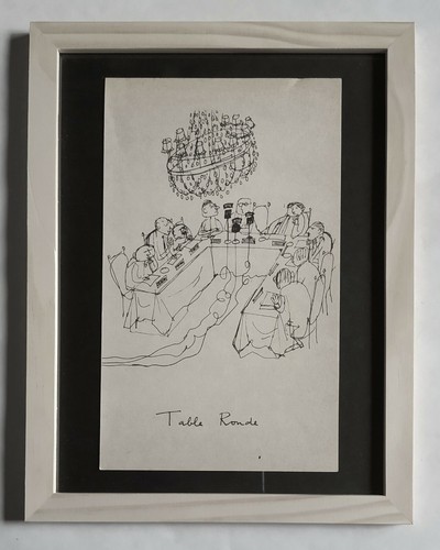 Dessin table ronde - ", 1962