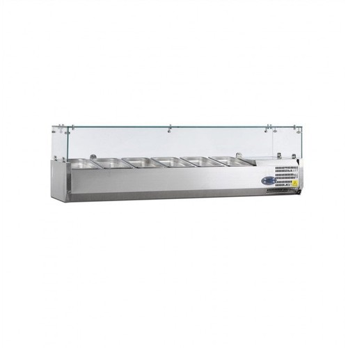 Vitrine inox réfrigérée