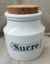 Porcelaine d'Auteuil modèle Elisa Bistrot Lobjoy Pot de Cuisine sucre Vintage 