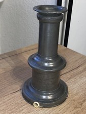 Jolie Pied De Lampe En Étain