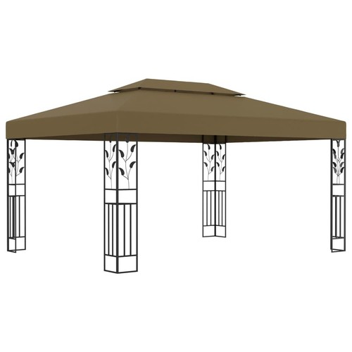 Tonnelle avec double toit 3x4 - avec,